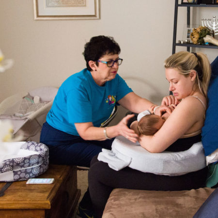 Linda Hanna of Mahmee with a new mother