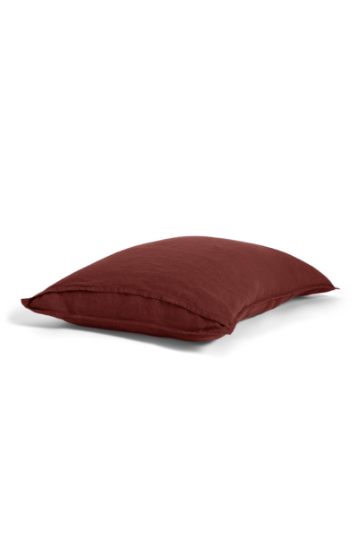 Linen Pillowcases in Pomegranate
