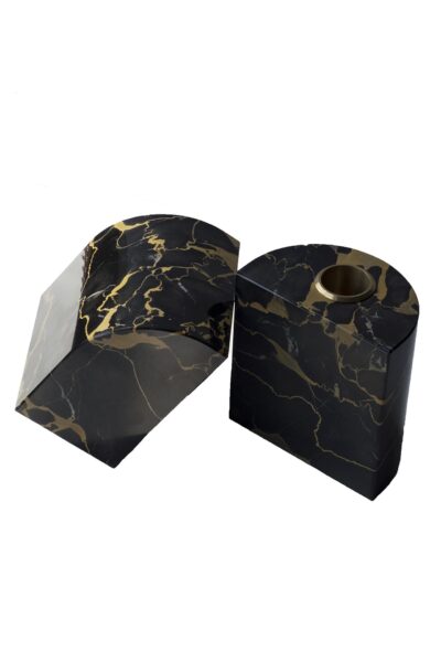 Marble Bookends in Black
