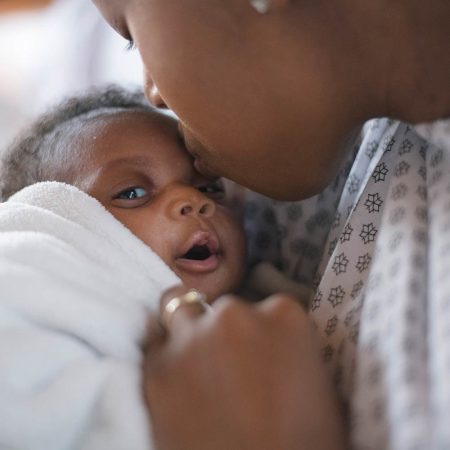 Young mother with baby